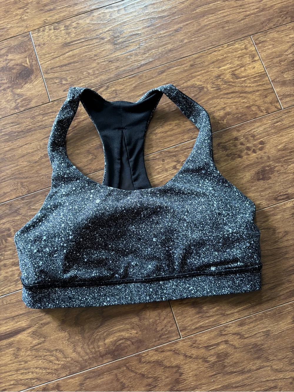 Lululemon Black Sparkle Reversible Racerback Bra